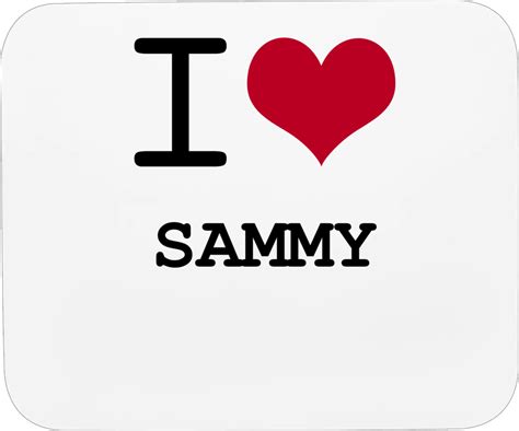 I Love Heart Sammy Mousepad