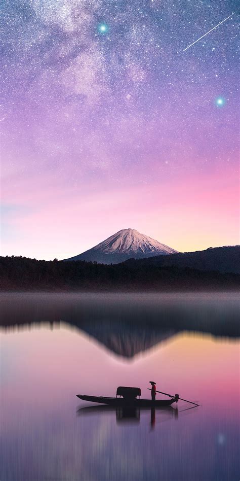 1080x2160 Milky Way Mount Fuji One Plus 5thonor 7xhonor View 10lg Q6