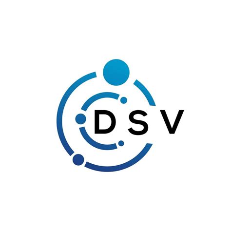 Diseño De Logotipo De Letra Dsv Sobre Fondo Blanco Concepto De