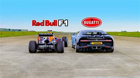 Drag Race Red Bull Rb7 F1 Car Vs Bugatti Chiron Carwow