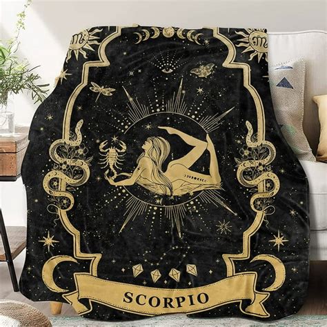 scorpio ts scorpio zodiac blanket 60 x50 scorpio zodiac ts for women moon constellation