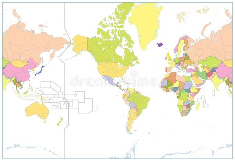 Mapa Del Mundo Del Texto Ilustración Del Vector Ilustración De
