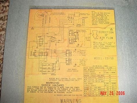 Coleman evcon heat pump wiring diagram. I need a wiring diagraphm for a Evcon mobile home electric furnace. The model number is EB15B ...