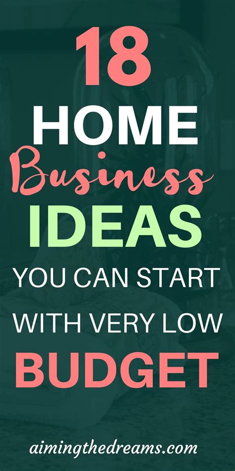 18 Home Business Idea You Can Start With Very Low Budget Check Out