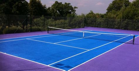 All court lines should be a minimum of 2 inches in width, and the baseline may be up to 4 inches wide. Tennis Court Lines Specialist | Playground Line Markings