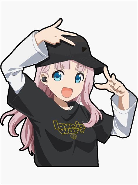 Fujiwara Chika Rapper Kaguya Sama Love Is War Season 3 Sticker By