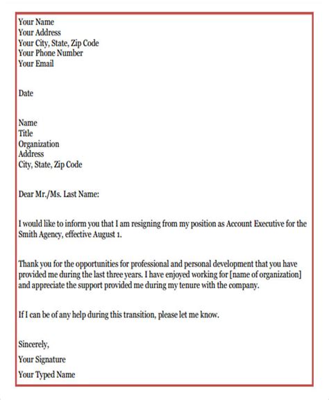 The document will ensure that you provide the necessary and relevant details to produce a formal, yet amicable, resignation letter. 51+ Formal Letter Format Template | Free & Premium Templates