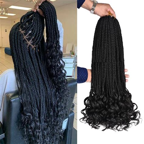 small knotless box braids with curly ends hot sex picture