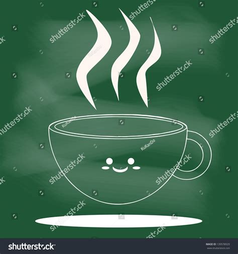 Smiling Coffee Cup Cute Cartoon On Stock Vector Royalty Free 139578929