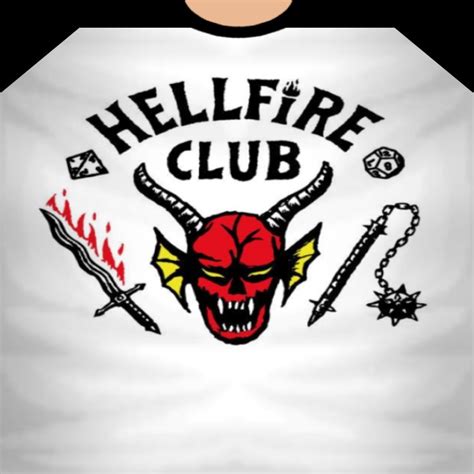 Roblox Stranger Things Hellfire Club Tshirt In 2022 Free T Shirt