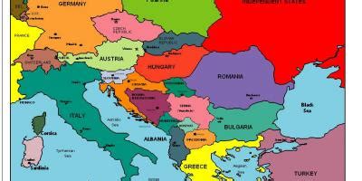 Albani Kaart Europa Kaart Van Europa Met Albani Zuid Europa Europa