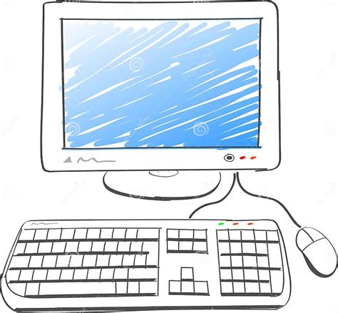Computer Drawing Stock Vector Illustration Of Cartoon 49073551