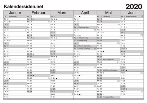 Om du vill välja en annan kalender eller välja en version med helgdagar, se ytterligare ett år eller en månad. Norsk Kalender 2020 Utskriftsvennlig - norsk 2020