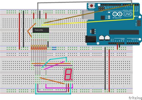 Controlling 7 Segment Display Using Arduino And 74hc595