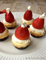 Santa Hat Mini Cheesecakes Pictures