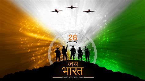 Salute For Nation Happy Republic Day Greetings Wallpaper