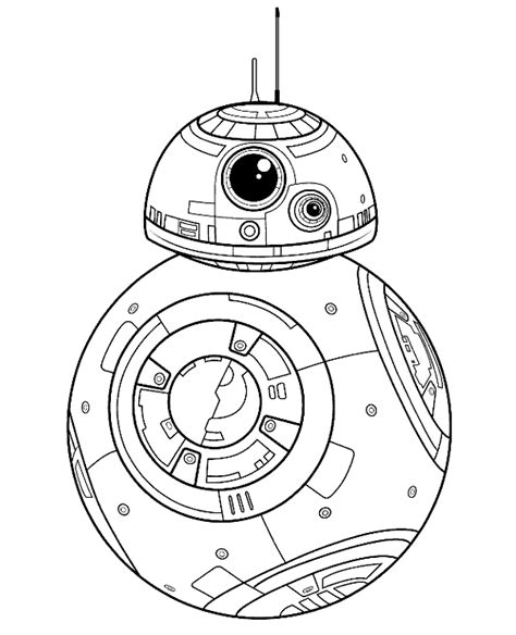 To celebrate, take a look at these fascinating bits of trivia about the space saga. BB-8 droid printable coloring page, sheet ...