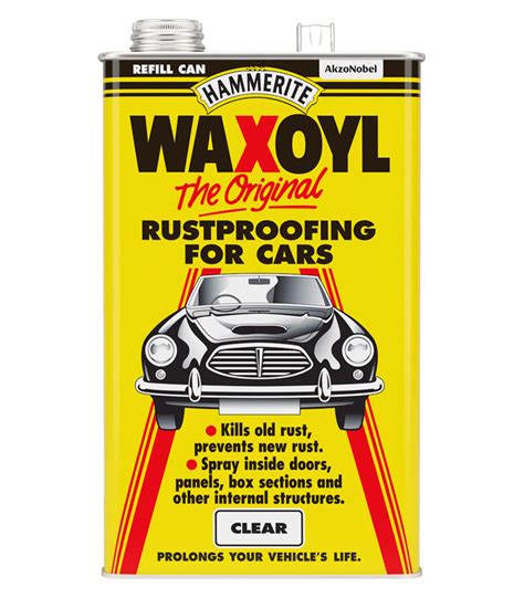 Hammerite Waxoyl Clear Car Rust Proofing Next Day Paint