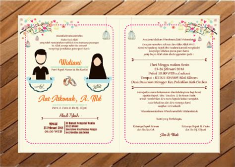 Download Template Undangan Pernikahan Islami Cdr Free Template