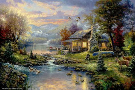 Thomas Kinkade Wallpaper And Screensavers Wallpapersafari