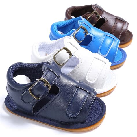 Newborn Child Kids Baby Boy Footwear Infant Toddler Pvc Leather Soled