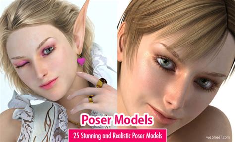 B 3d Poser 3d Models 25 Stunning And Realistic 3d Girls Designs By