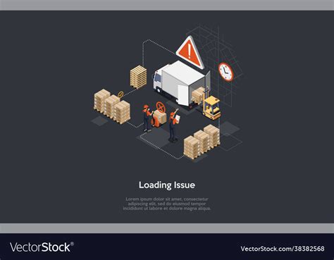 Loading Issue Warehouse Trade Process Cargo Vector Image