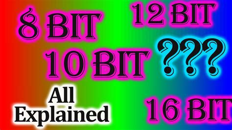 8 Bit 10 Bit 12 Bit Panel Colour Depth 8 Bit Vs 10 Bit Vs 12 Bit