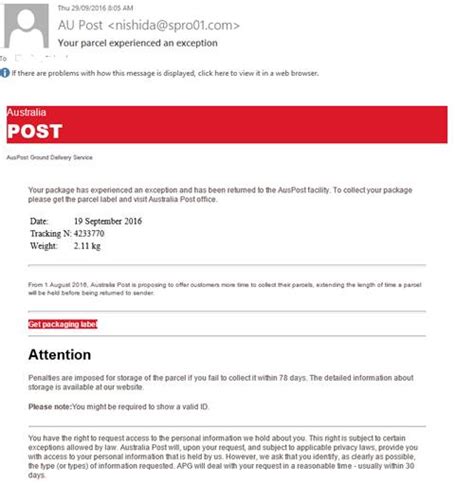 Looking for australia post tracking? Scam alerts - Australia Post