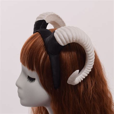 Horn Headband Horns Headband Ram Horns Headband Sheep Horn Headband