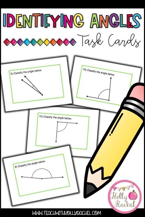Identifying Angles Task Cards Distance Learning Identifying Angles
