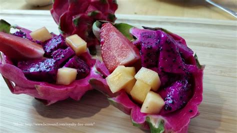 The Everyday Chef Deliciously Stunning Dragon Fruit Salad Youtube