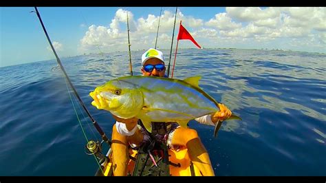 Kayak Fishing Yellow Jack On Dania Beachfl Youtube