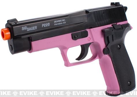 Sig Sauer Licensed P226 Spring Powered Airsoft Pistol Color Pink