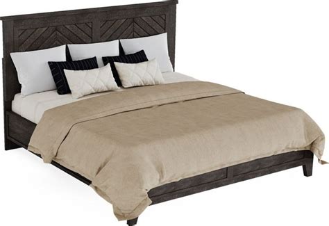Flexsteel® Chevron Ebony King Panel Bed Crabtree Furniture Co