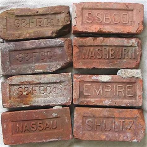 Antique Brick Identification Charts