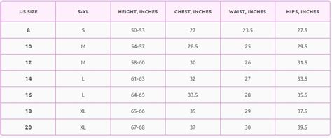 Childrens Clothing Generic Size Chart Your Affordable