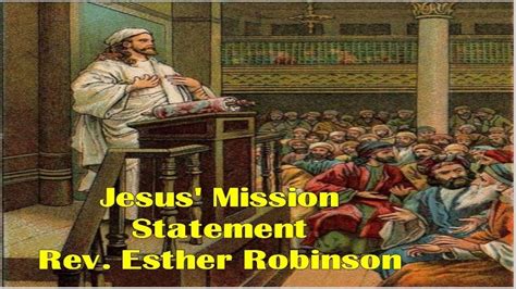 Jesus Mission Statement Youtube