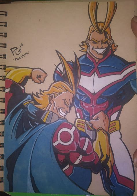 New Drawing Hi Everyone Just Finished My New All Might Drawing My