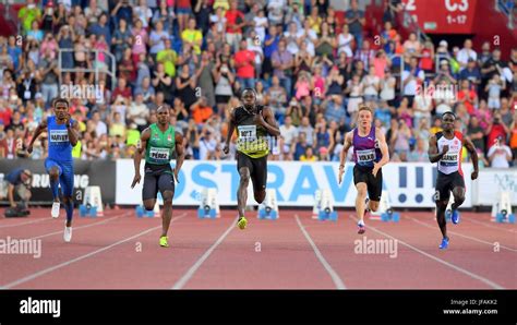 Usain Bolt Jam Center Wins The 100m 1006 During The 56th Ostrava