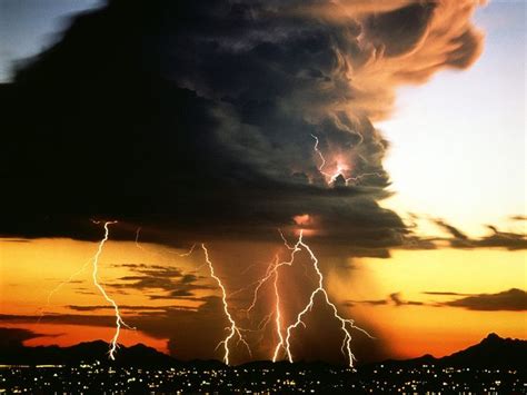 Cumulonimbus Agi Lightning Storm Clouds Nature