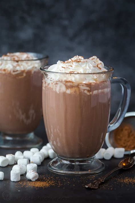 easy homemade hot cocoa that is creamy and rich with bursting flavors from the cocoa powder the