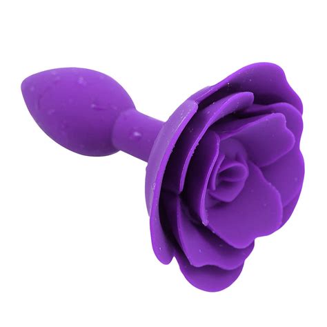 Rose Red Silicone Sextoy Rose Anal Plug Toy Set Black Rose Sex Toy Anal Butt Plugs Trainer Kit
