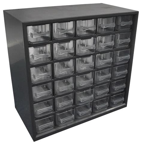 Both ranges are available as replacement drawers or internal kitchen drawers, and can be installed in any kitchen or bedroom cabinet. SPC11296 - Duratool - Storage Cabinet, 30 Drawer, Plastic