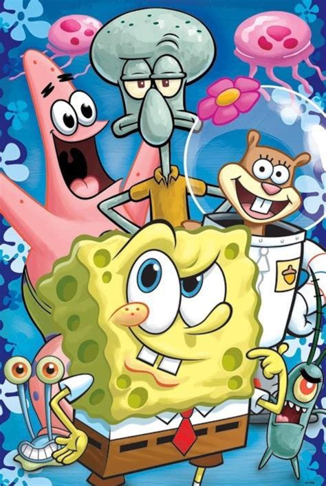 Spongebob A4 Poster Etsy