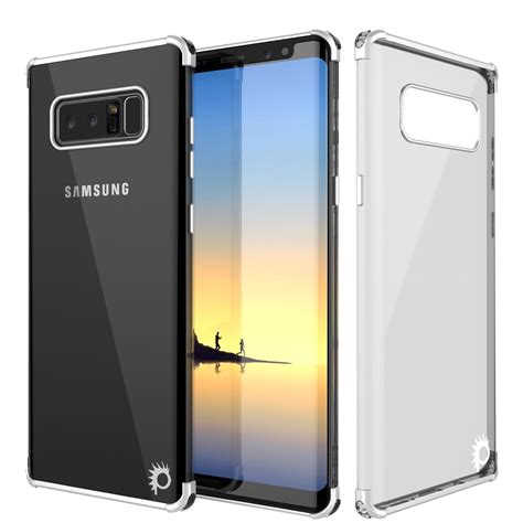 Galaxy Note 8 Anti Shockproof And Screen Protective Slim Case Silver