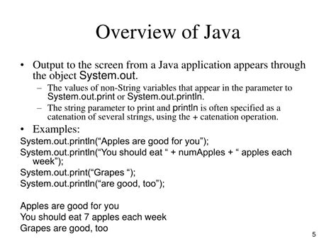 Ppt A Brief Introduction To Java Powerpoint Presentation Free