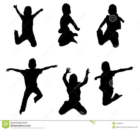Illustrations Of Kids Jumping Royalty Free Stock Image