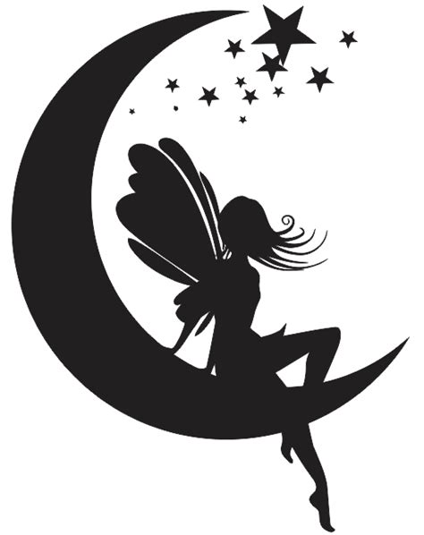 Fairy Silhouette Vector Dxf File Free Free Vector