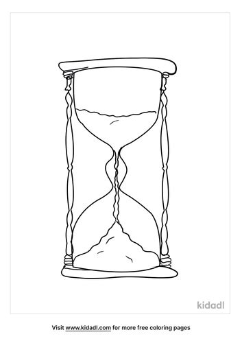 Hourglass Coloring Pages | Free At Home Coloring Pages | Kidadl